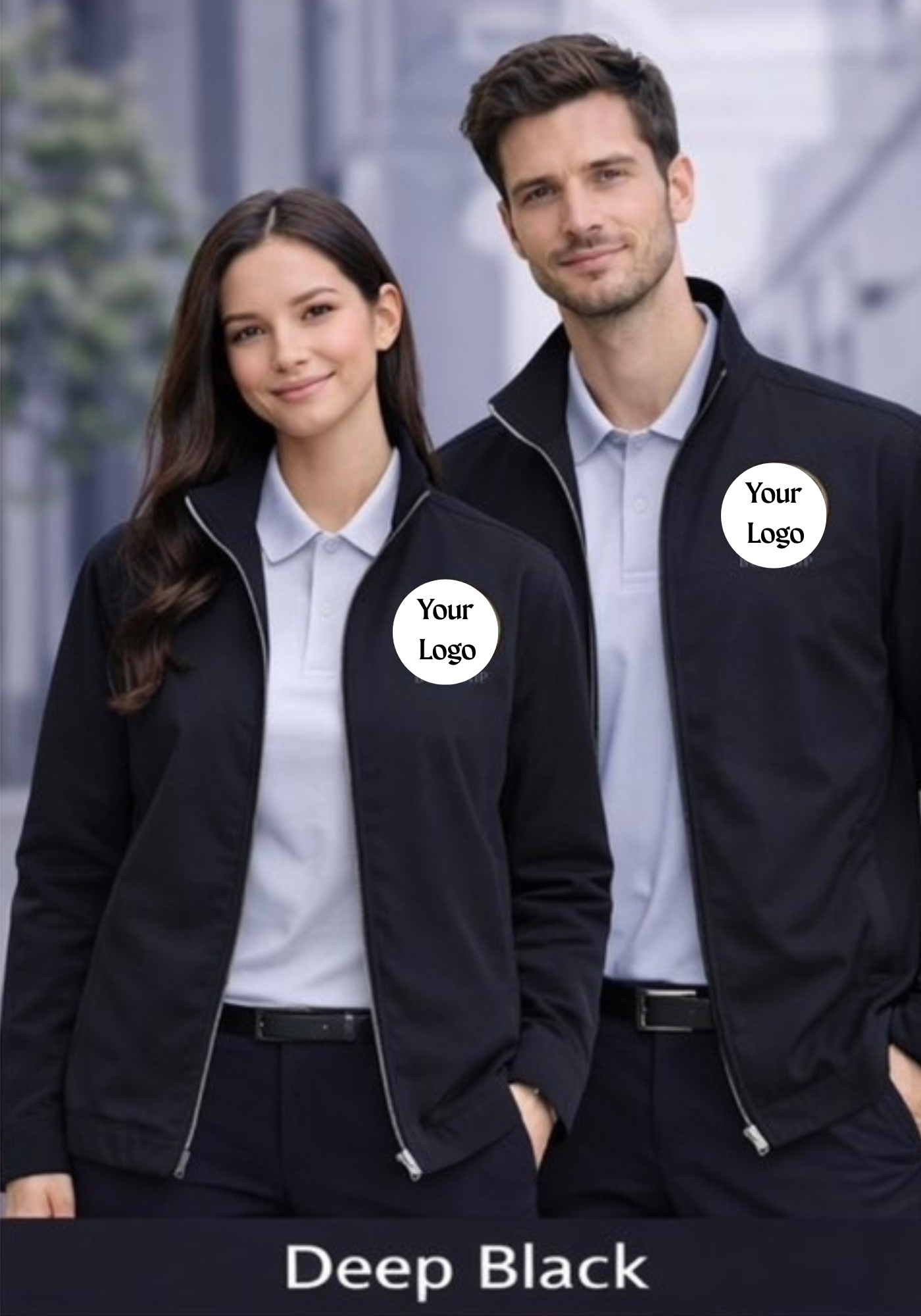 Executive Work Jacket – Custom Logo Embroidery | Corporate Uniform Jacket