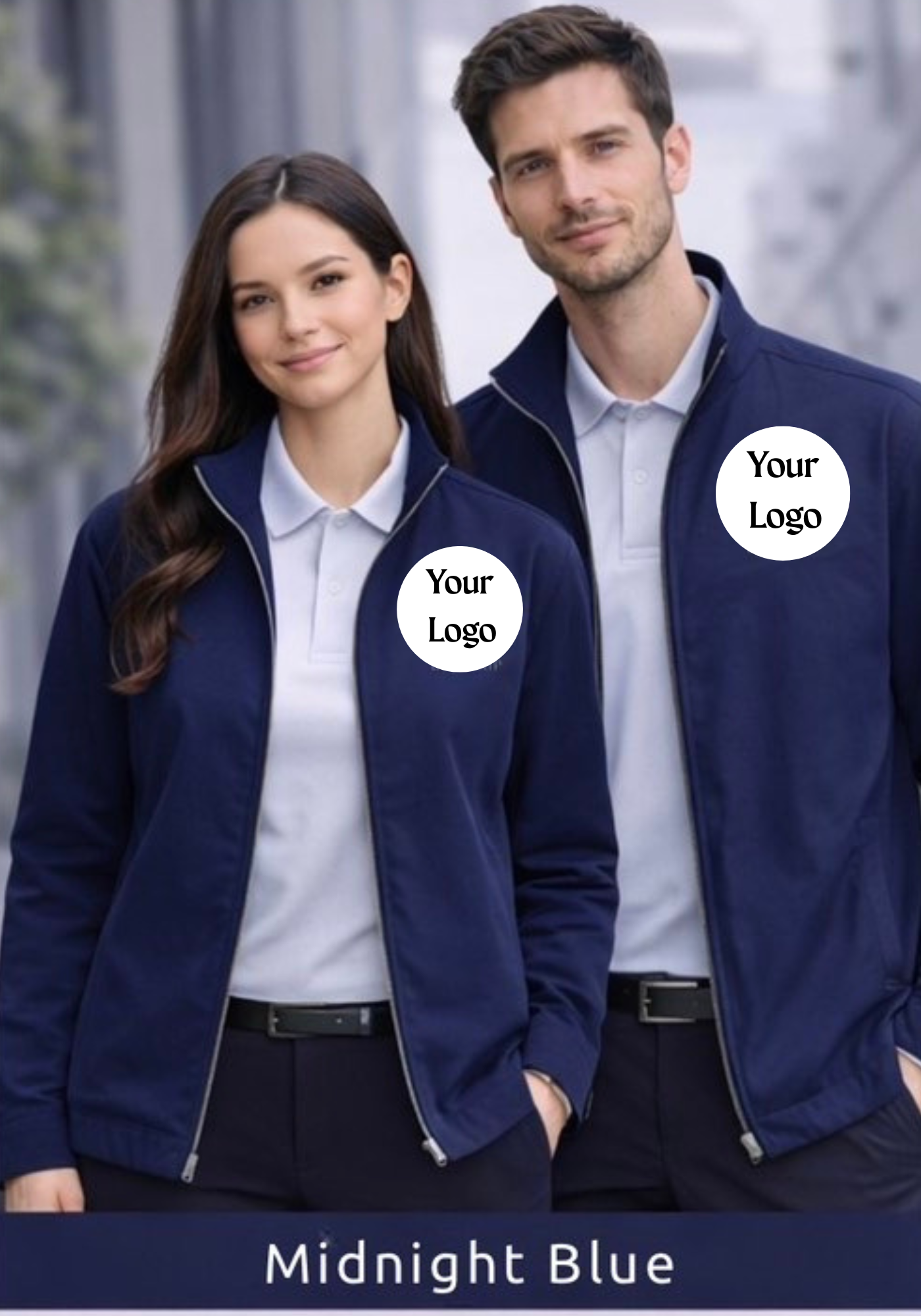 Executive Work Jacket – Custom Logo Embroidery | Corporate Uniform Jacket