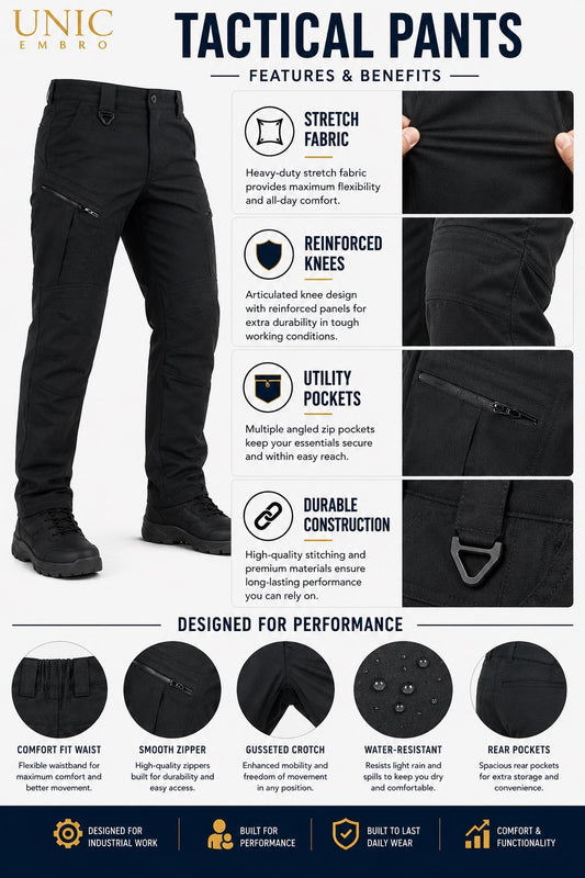 UNIC EMBRO Premium Tactical Pants | Breathable Professional Workwear